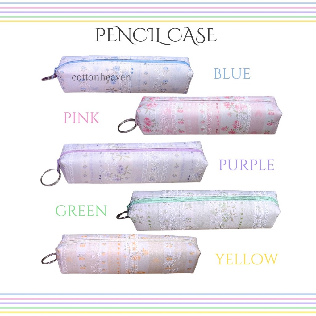 Pencil Case Motif Bunga Lucu