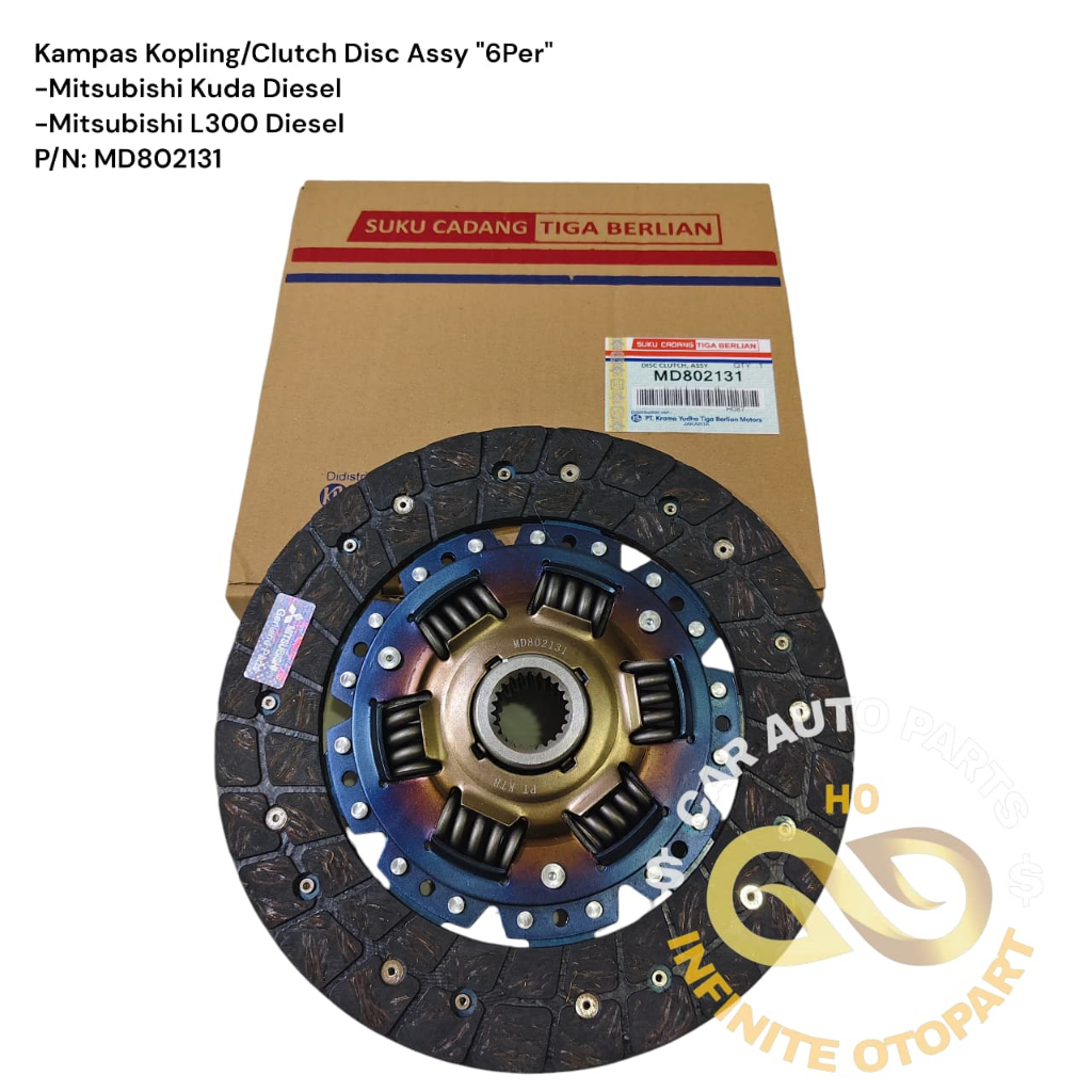 KAMPAS KOPLING CLUTCH DISC ASSY KUDA DIESEL L300 DIESEL MD802131