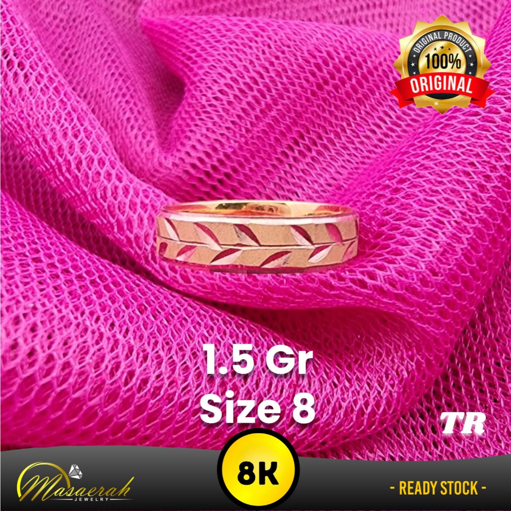 Cincin Emas 8K - Toko Emas Gajah Saerah - 1.5 Gram 2474