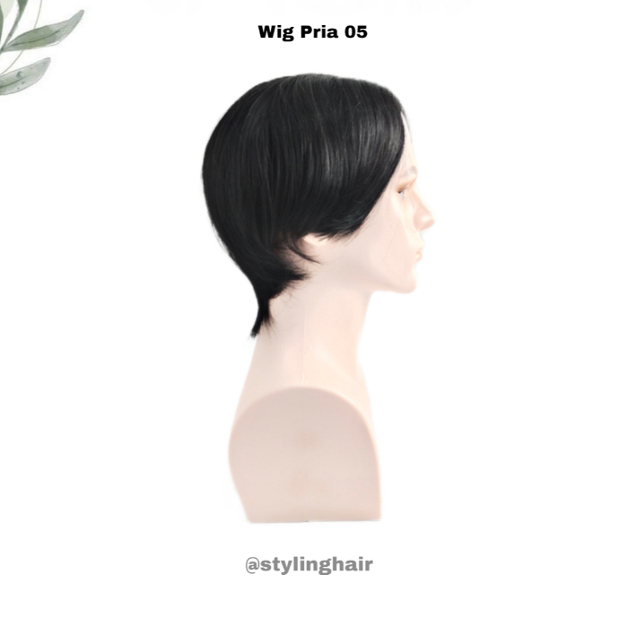 WIG 05/WIG PRIA HITAM LURUS/WIG HITAM/WIG RAMBUT SINTESIS