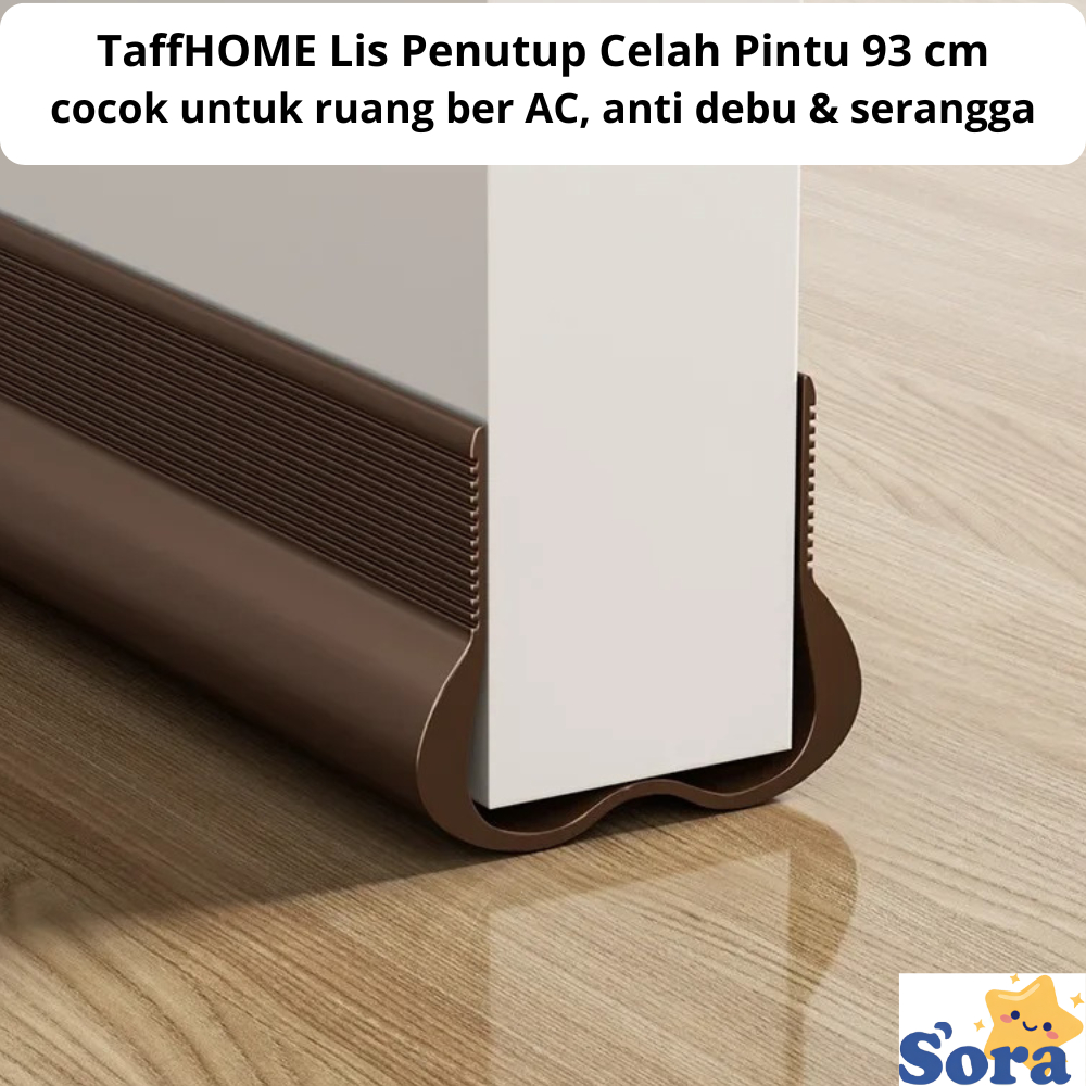 Penutup Celah Lubang Bawah Pintu Anti Kecoa Door Seal Strip Tahan Air / Penutup Celah Bawah Pintu
