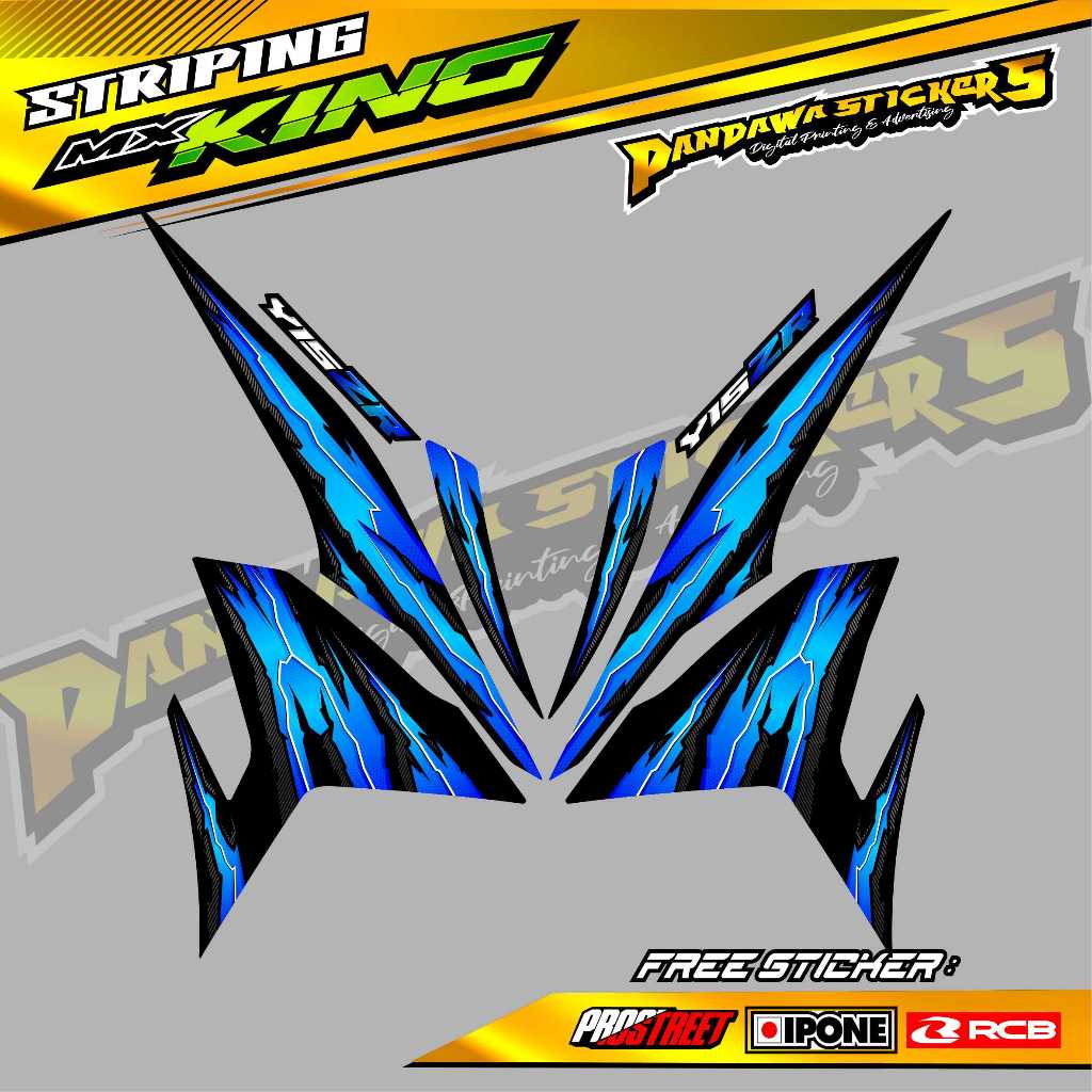 STRIPING VARIASI YAMAHA MX KING Y15 ZR ABSTRAK COR / STICKER LIST VARIASI MOTOR MX KING Y15 ZR