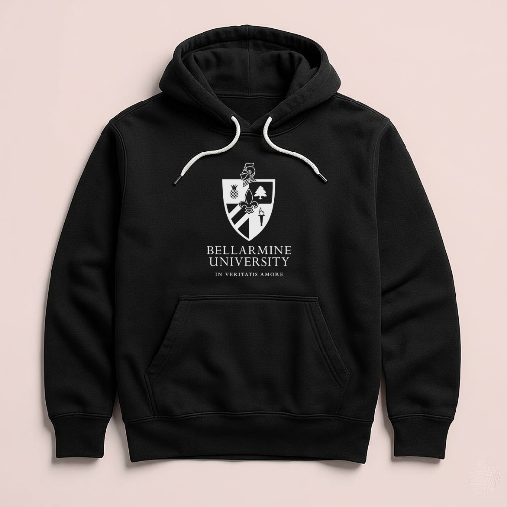 Hoodie BELLARMINE University Louisville Kentucky Unisex Sweater Fleece Black Hitam Cloth