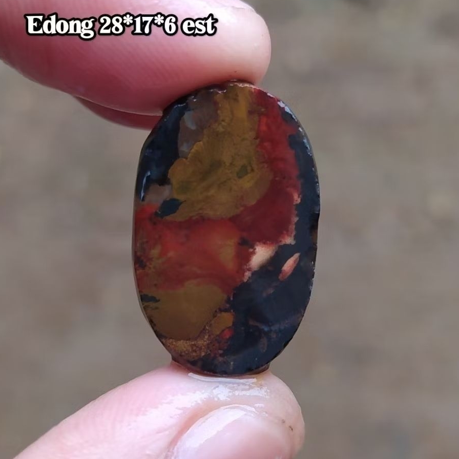 (BISA COD) Bahan Pola Kasar Batu Akik Pancawarna Garut Asli Edong