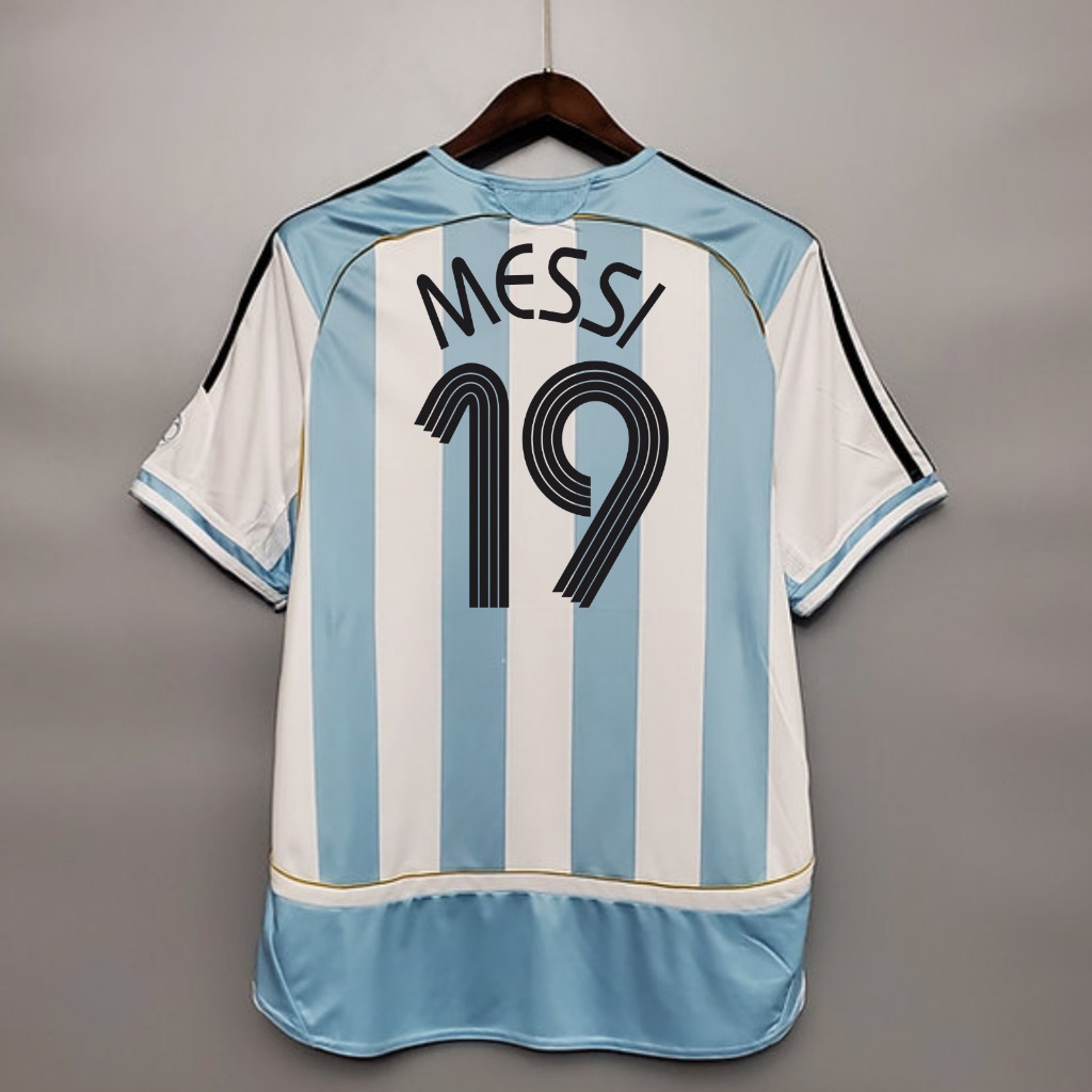 JERSEY VINTAGE ARGENTINA WORLD CUP 2006 PLUS NOMOR PUNGGUNG