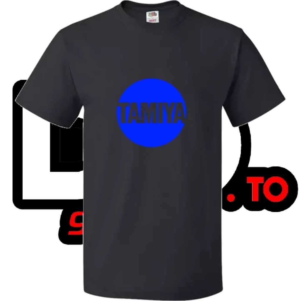 Baju Kaos Tamiya Logo Bulat Biru
