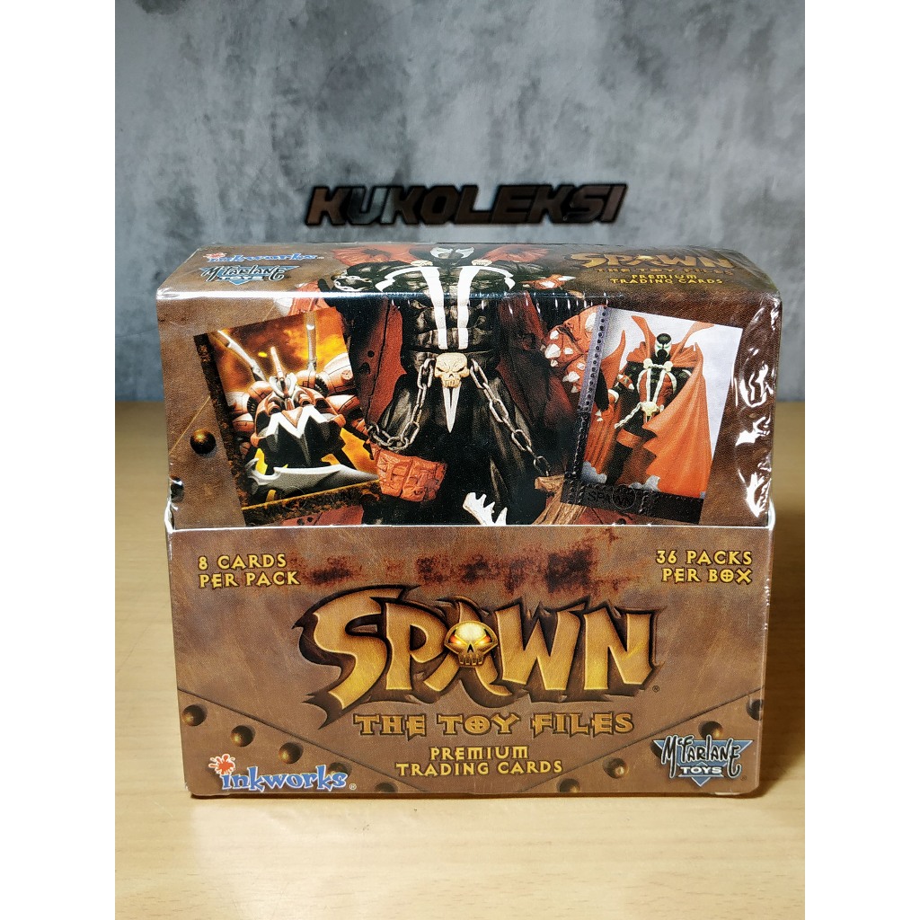 Kartu SPAWN Trading Cards The Toy Files by INKWORKS 1998. Mint In Sealed Box