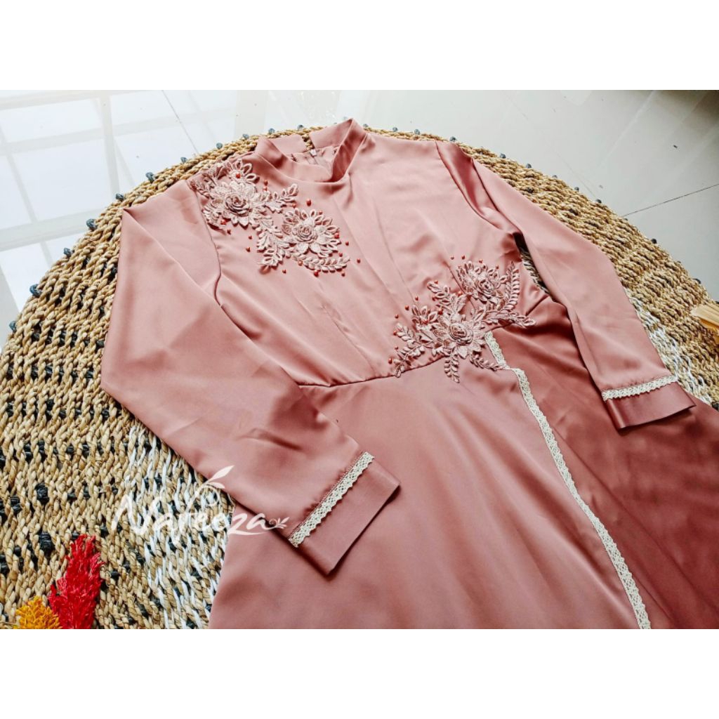 Baju Pesta Atasan Kebaya Dress Pesta Muslimah Gamis Brokat Cantok Mewah Kebaya Tunik Cantik