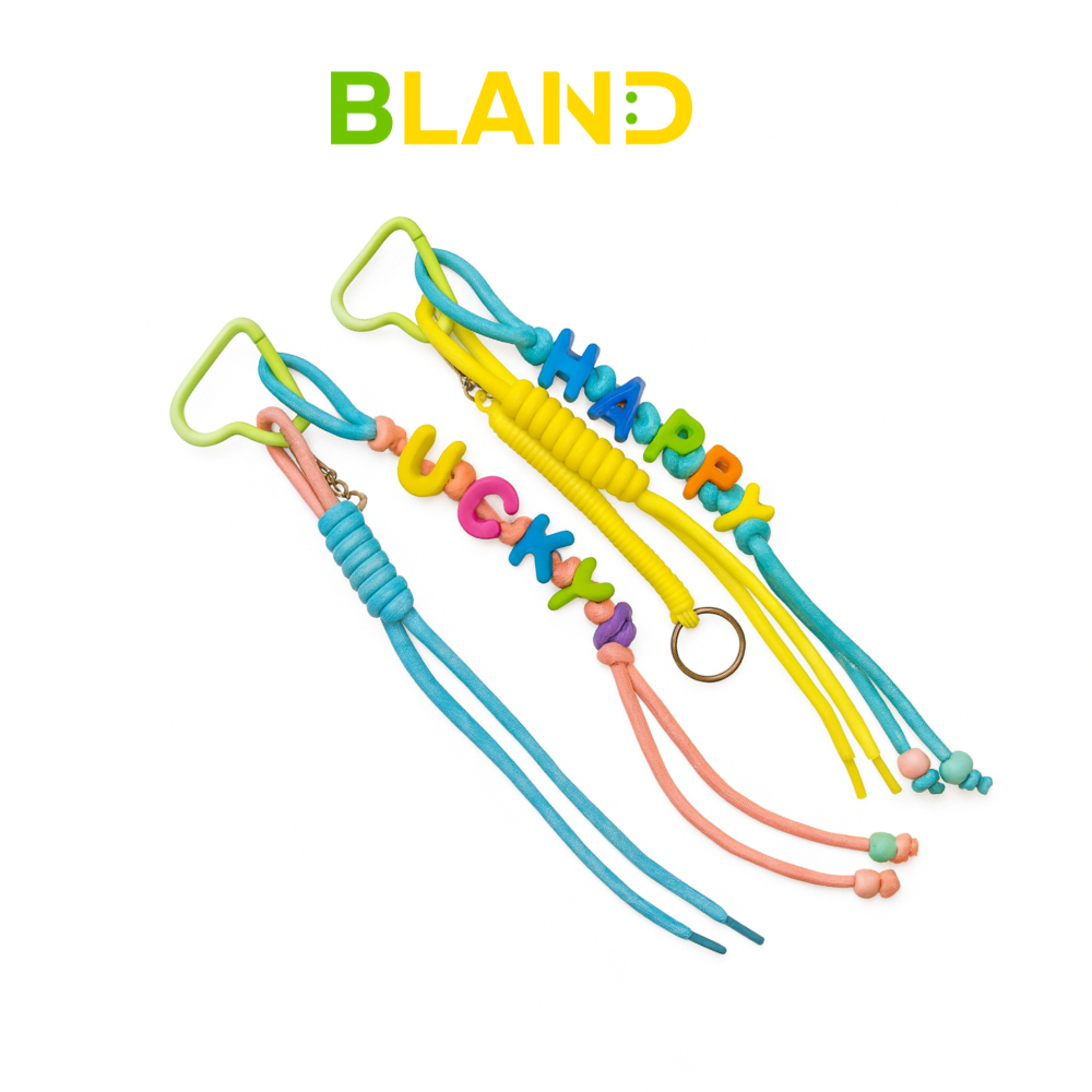 Alphabet Colorful Macrame Bag Charm Keychain | Gantungan Tas Unik Alphabet Colorful | Gantungan Kunc