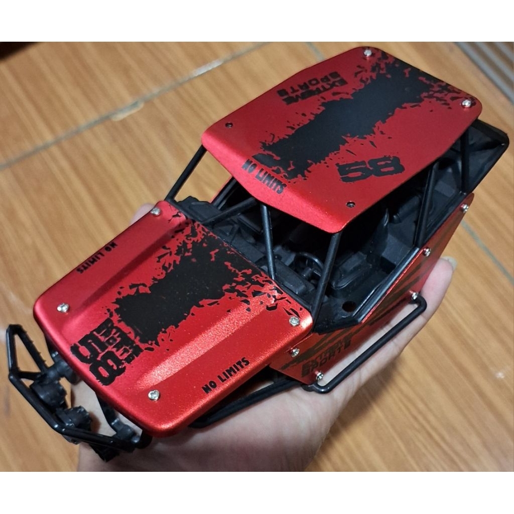 BODI CHASIS RANGKA RC OFFROAD 4X4WD 1:16 COVER SUPER HEROES KOTAK BATERAI TUTUP BATERAI LOCK CONROAD