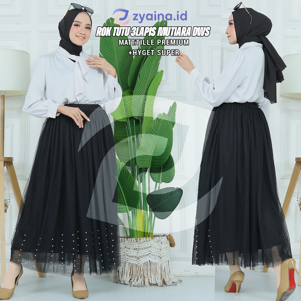 ROK TUTU MUTIARA TILE 3LAPIS GIHTQUALITI--ROK TUTU TILE PREMIUM--ROK TUTU TILE LEMBUT--ROK TUTU PANJ