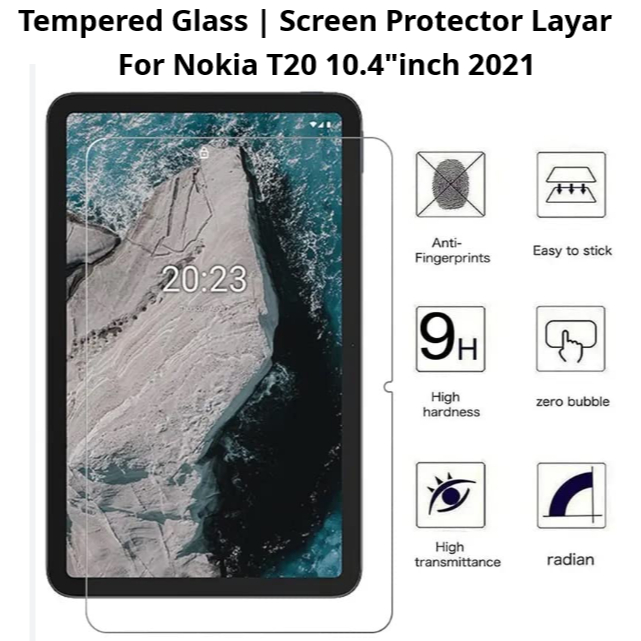Antigores Nokia T20 10.4"inch 2021  Tempered glass Nokia T20  anti gores nokia t20 / nokia t20  tabl