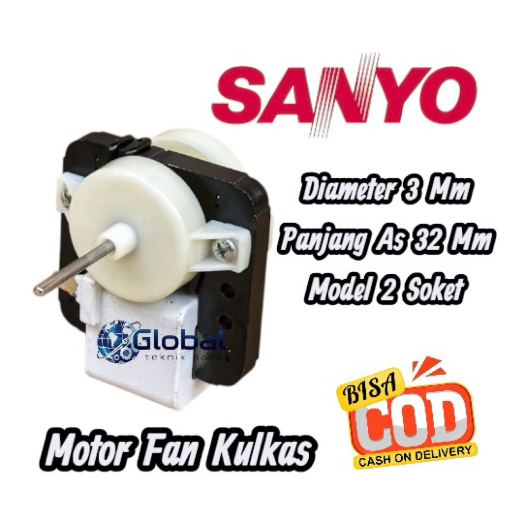 Motor Fan Kipas Evaporator Kulkas SANYO 2 Pintu / Fan Motor kulkas SANYO
