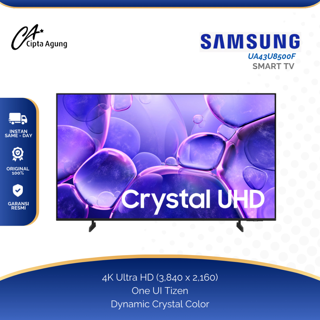 SAMSUNG TV 43 INCH INCI CRYSTAL UHD UA43U8500F 4K SMART TV U8500F 43U8500F 43U 8500 F 43U8500 43 U85