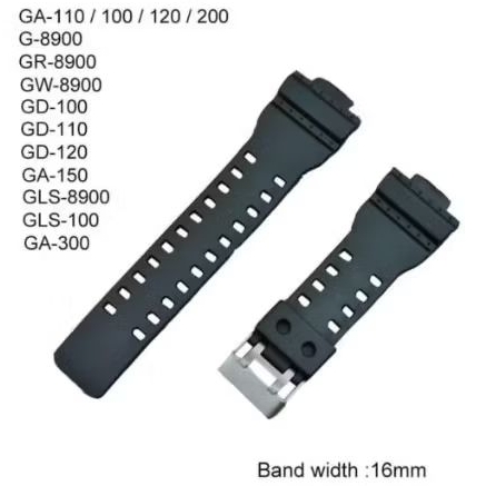 Strap Tali Jam Tangan Doff GA-100 GA-110 GA-120 GA-150 GA-200 GA-300 GA100 GA110 GA120 GA150 GA200 G