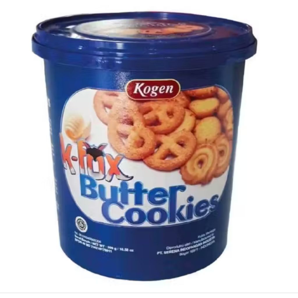 Kogen K-Fox Butter Cookies 300gr Toples