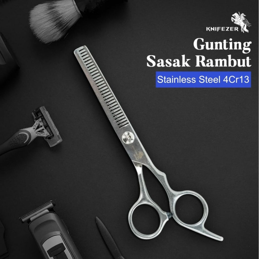gunting rambut steanlis stell model sasak/ gunting rambut sasak