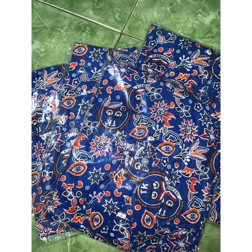 BATIK TK IGTKI NASIONAL BATIK TK BIRU SERAGAM BATIK IGTKI TERLARIS SERAGAM SEKOLAH BATIK TK NASIONAL