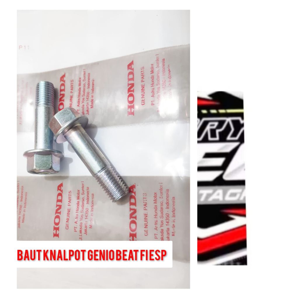 Baut knalpot brat gi beat esp scoopy beat new genio set isi 2