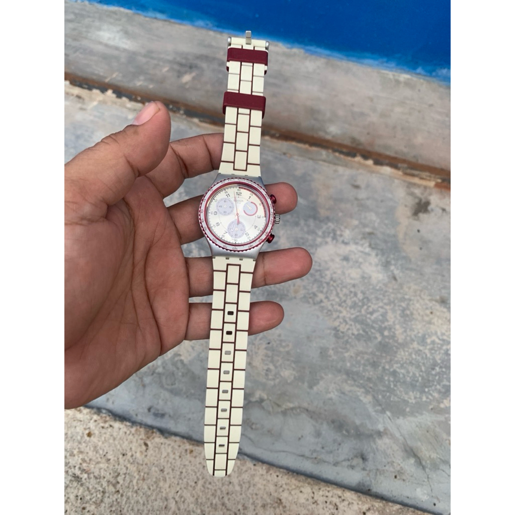 jam swatch irony chronograph YCS1012