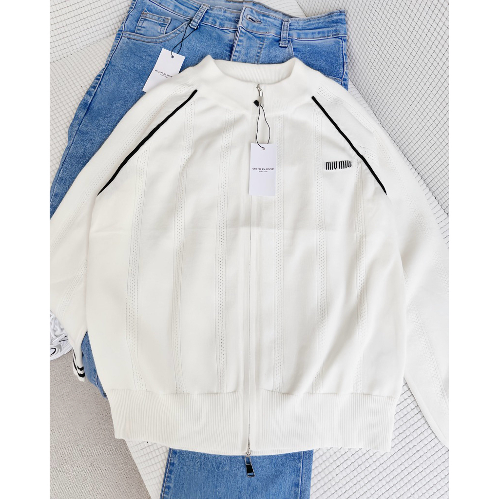 OUTFITBYJENNIE | DOUBEL ZEEPER MIUMIU RAJUT WANITA BKK PREMIUM