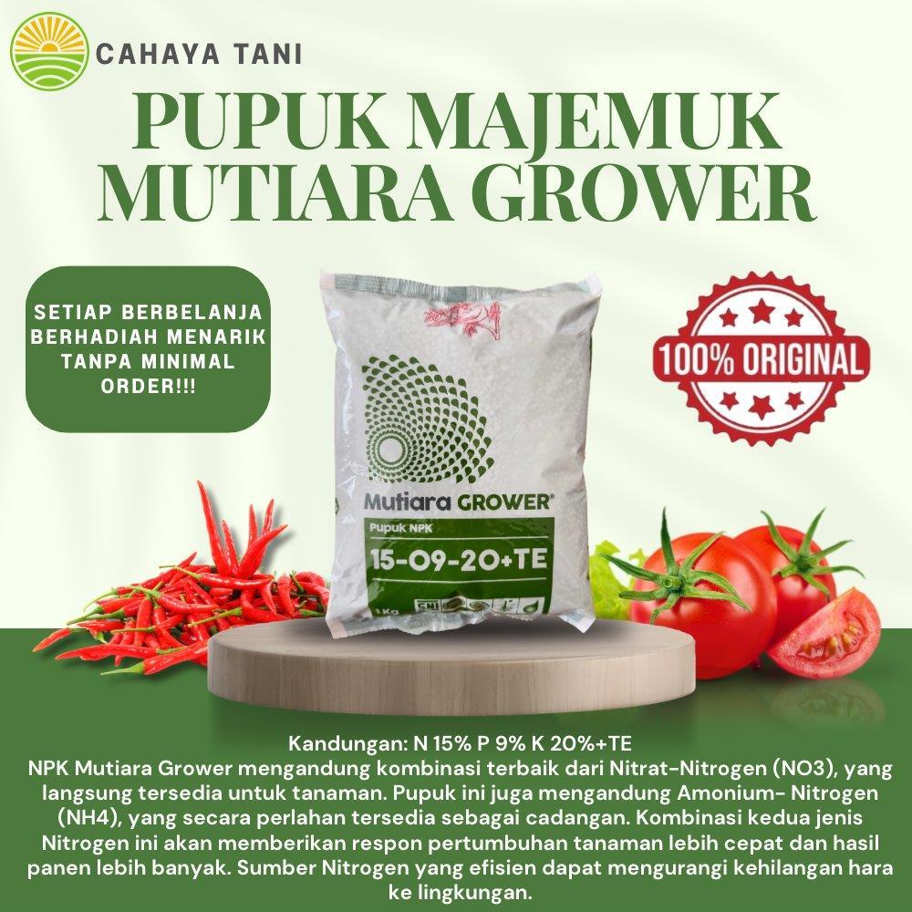Pupuk Majemuk NPK MUTIARA GROWER 1Kg Meroke
