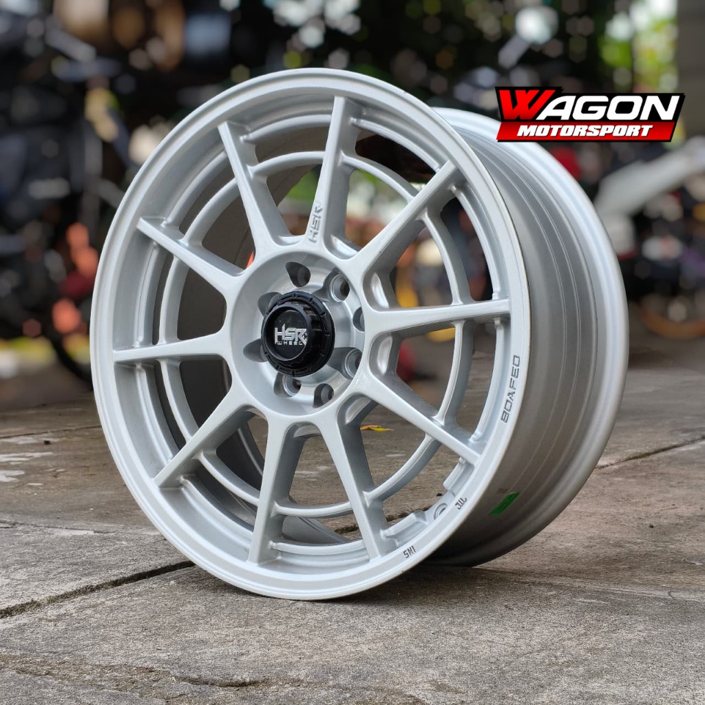 Velg Racing HSR Ring 17 Original HSR BOAFEO Doble Pcd 4X100-4X114,3 Silver