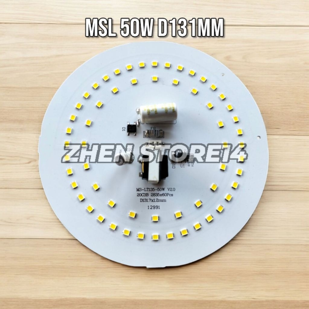 PCB MATA LED AC MSL 50 WATT D131MM CAHAYA PUTIH