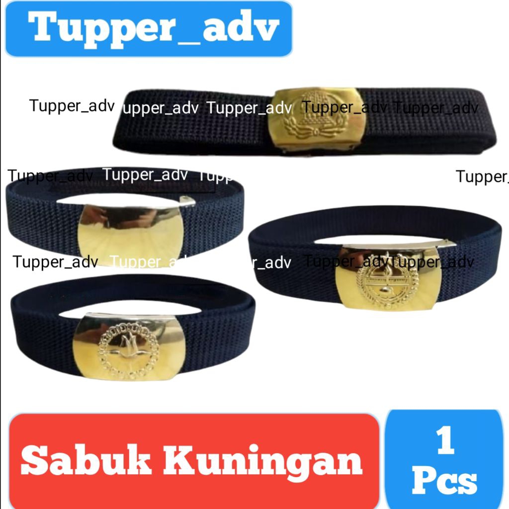 Sabuk KUNINGAN KORPRI - PDH POLOS - PRAMUKA - PASKIBRA / Ikat Pinggang Bahan Kuningan / Sabuk ASN Ko