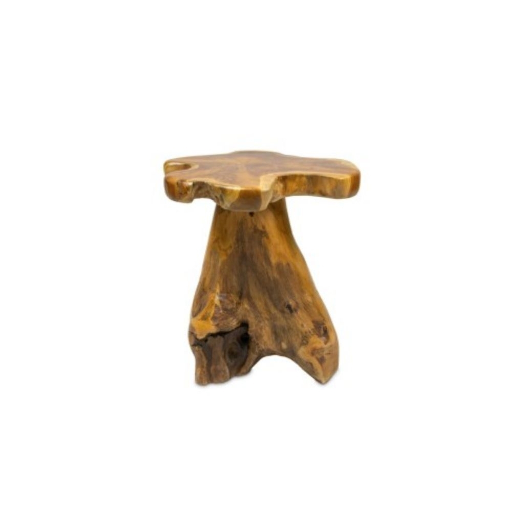 stool akar tunggak kayu jati NP06