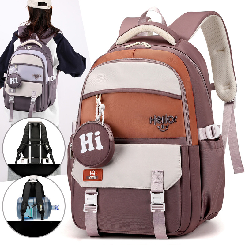 Tas Ransel Sekolah Korean Style 18in Ransel  WanitaPria Kekinian untuk Sekolah dan Travelimg