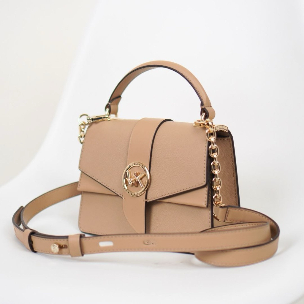 BRAND NEW KORS MK Greenwich Extra-Small Saffiano Leather Satchel Top Handle Crossbody Bag Handbag