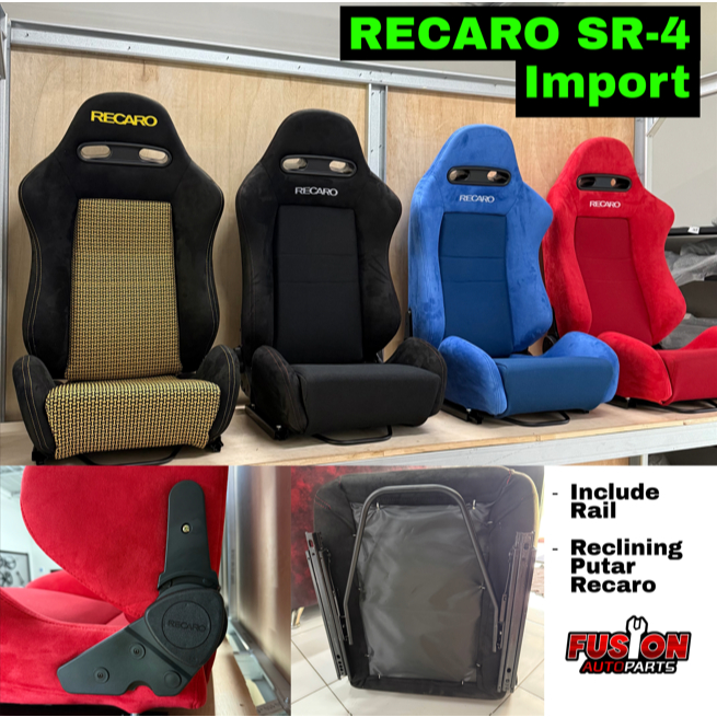 RECARO SR4 Racing Seat Import Suede + Fabric RECARO SR 4 Tomcat Racing Seat SR 4 Recaro