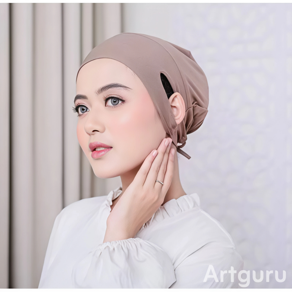 Ciput Daleman Anti Budeg Lubang Telinga Hijab Jersey Premium