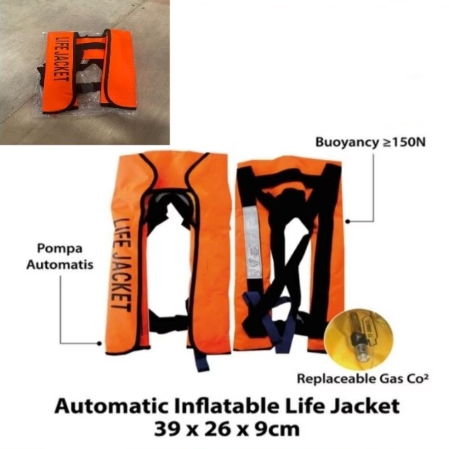 Automatic Inflatable Life Jacket Pelampung Co2 Rompi Daya Apung Otomatis