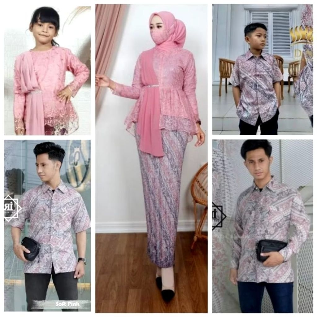 KEBAYA SARIMBIT KELUARGA IBU DAN ANAK KEMEJA BATIK/KEBAYA  PESTA KELUARGA/KEBAYA MODERN/SET