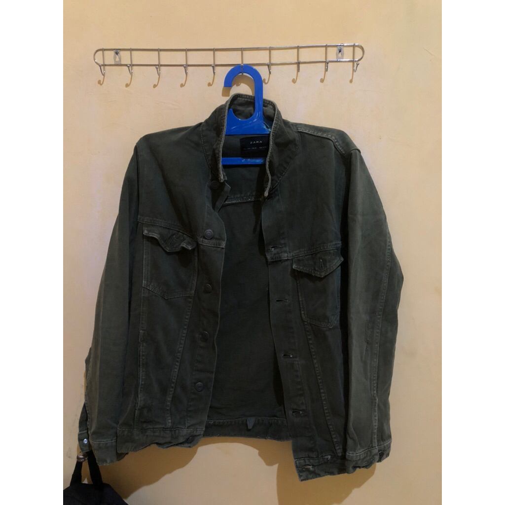 zara man denim trucker