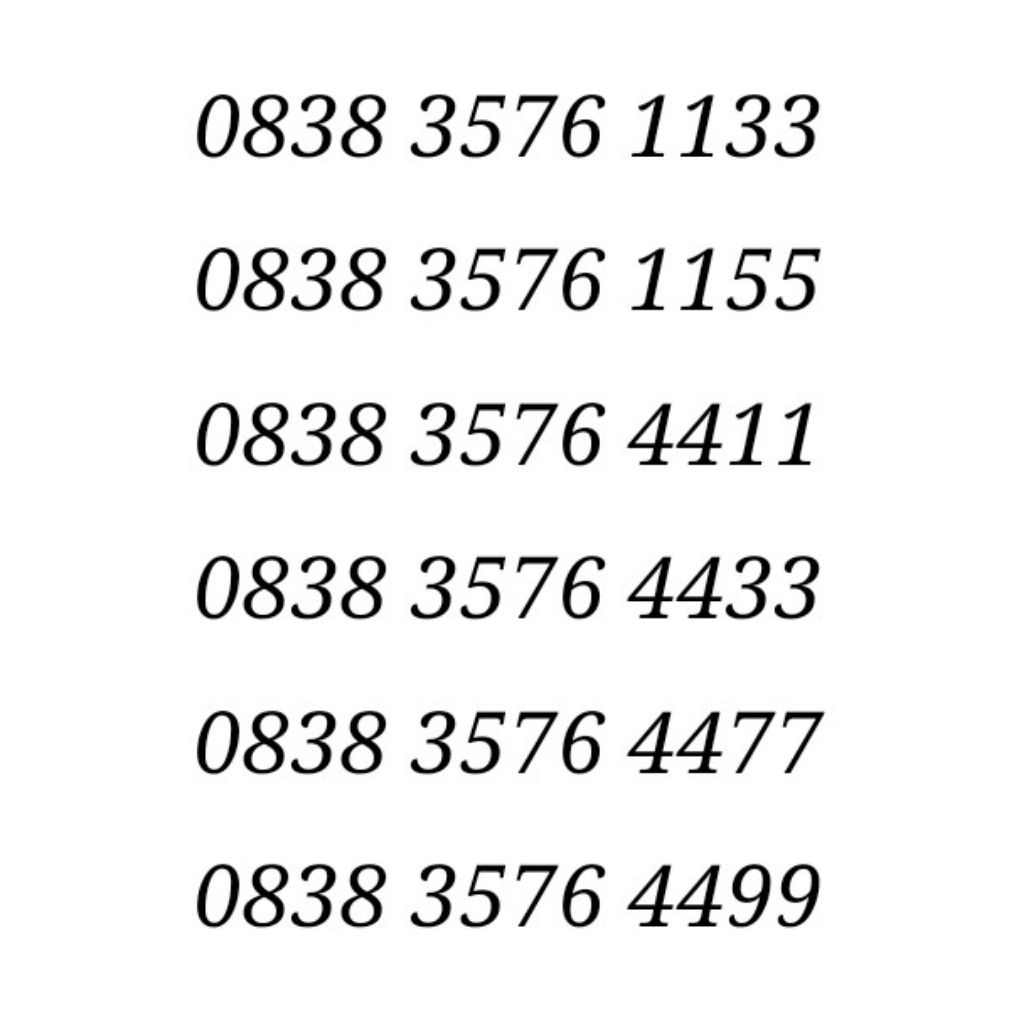 Nomor Cantik Axis Kartu Perdana Murah Termurah Nomer 4G 0831 dan 0838