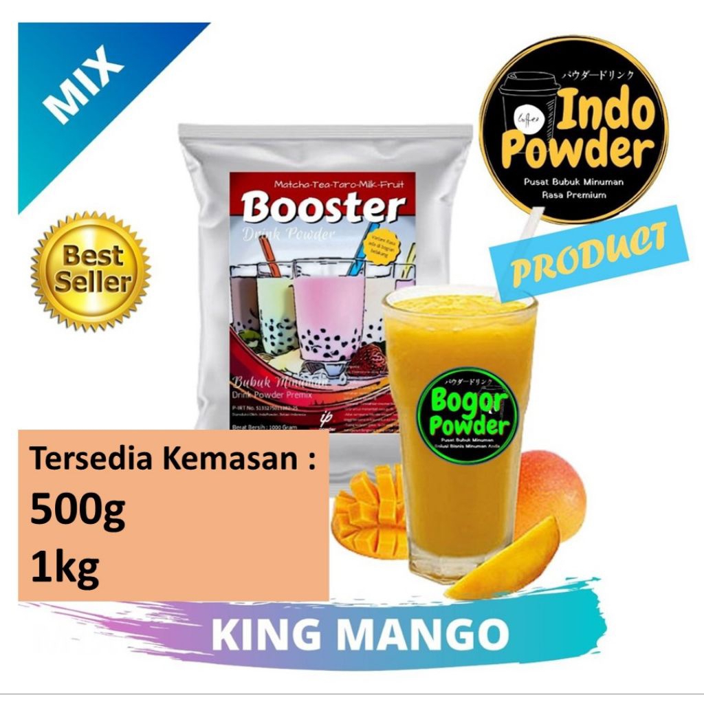 Bubuk Mangga - Bubuk Minuman Rasa Mangga - Powder Mangga 1kg, 500g