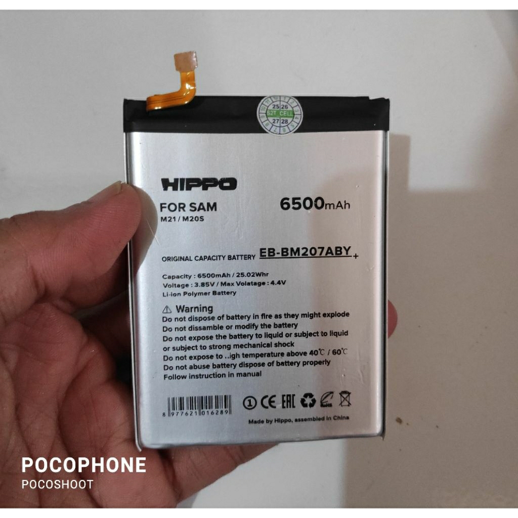 Batre Samsung M21 /M31 /M20s /M30s original Hippo 6500 mAh awet badak /Baca Deskripsi