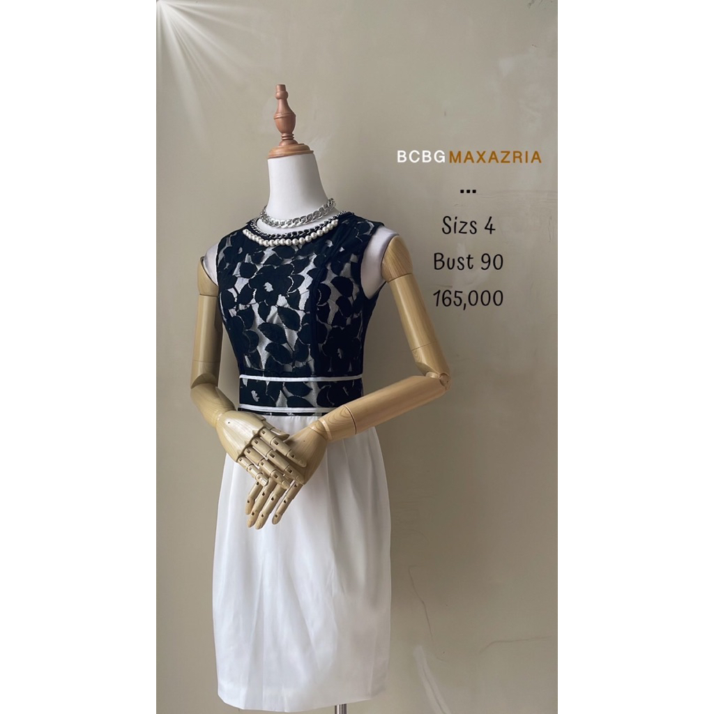 Mini dress brukat brokat hitam mix putih premium murah mewah payet mutiara pearl rantai keren pesta 