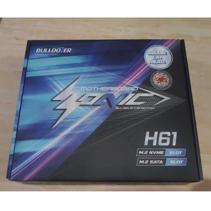 Motherboard Bulldozer Sonic H61 with M2 NVMe Slot - LGA 1155 with M2 NVMe Slot - LGA 1155