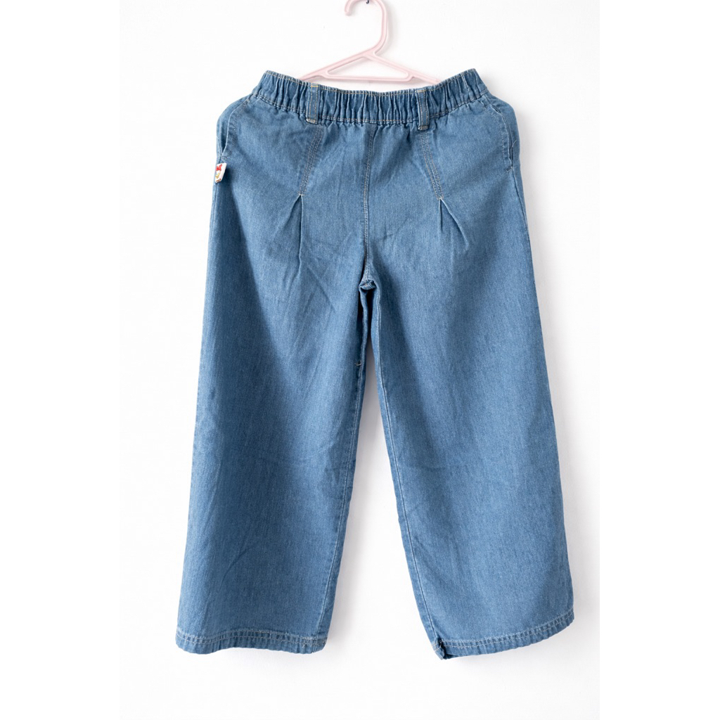 Celana Jeans Kulot Panjang Anak Perempuan Daisy That’s Donald Size 8 Tahun (New)