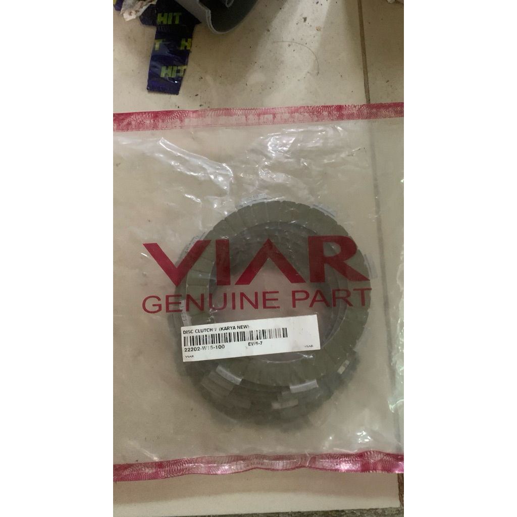 Kampas kopling ori viar isi 7 kampas kopling roda 3 ori viar