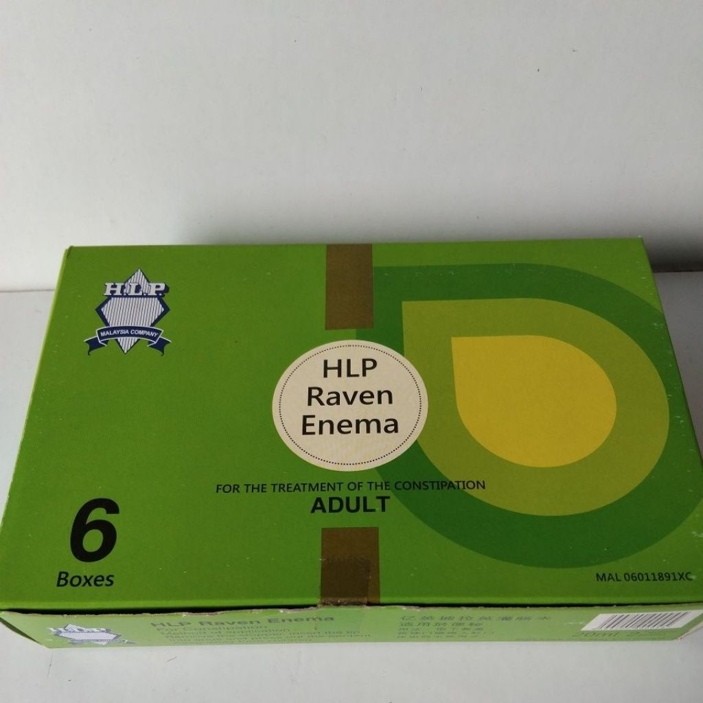HLP Raven Enema Isi 6 Botll 20 ml Untuk Dewasa