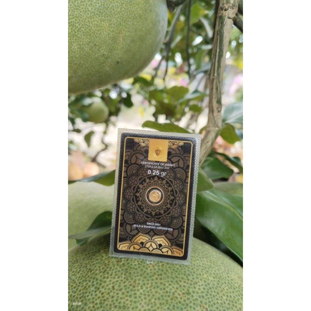 Logam Mulia Emas Mini Gold MiniGold Black Series 0,25 gr 0.25 gram