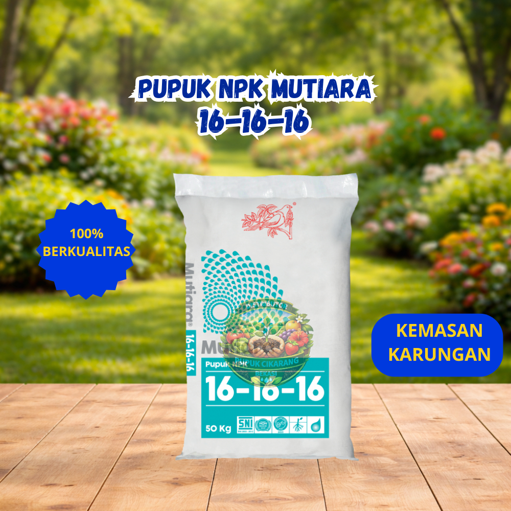 DPCB Pupuk NPK Mutiara 161616 KARUNG 50 KG Nutrisi Pertumbuhan Benih Tanaman Sayuran Bibit & Buah Np