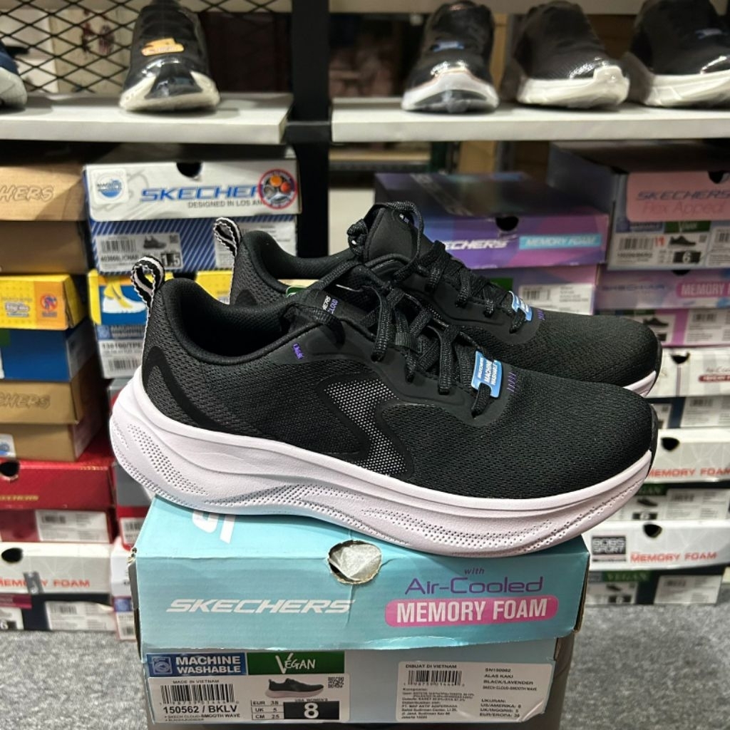SKECHERS CLOUD SMOOTH WAVE RUNNING FOR WOMENS ORIGINAL BNIB