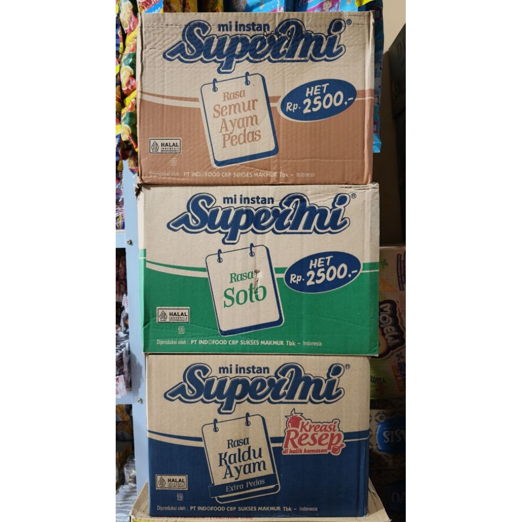 Mi Instan Supermi ( 1 Dus Isi 40 Pcs )