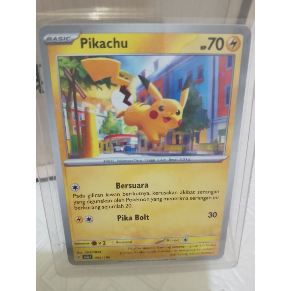 Pokemon TCG PIKACHU HOLO 055/190 ind